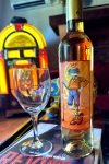 Etiquette vin doux de Salettes par l'artiste FREY